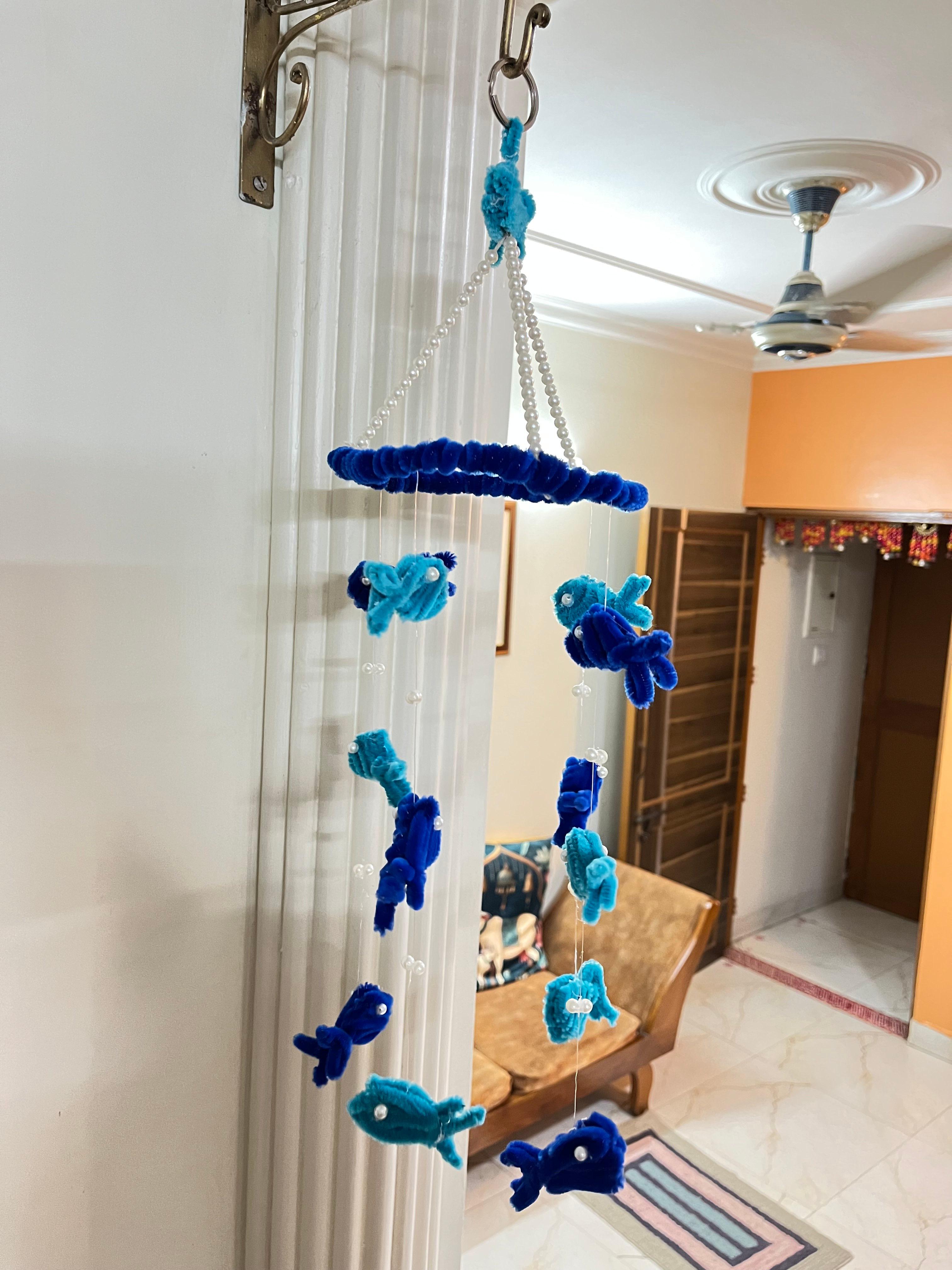 Fish Wind chime - with ferry light (small) - Image 1
